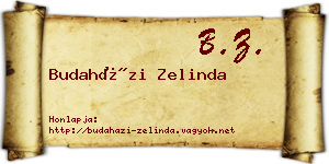 Budaházi Zelinda névjegykártya